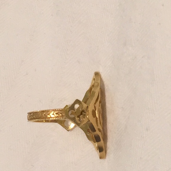 Cathy Waterman 22k Gold LOVE Ring sz 5.5 - Picture 4 of 4